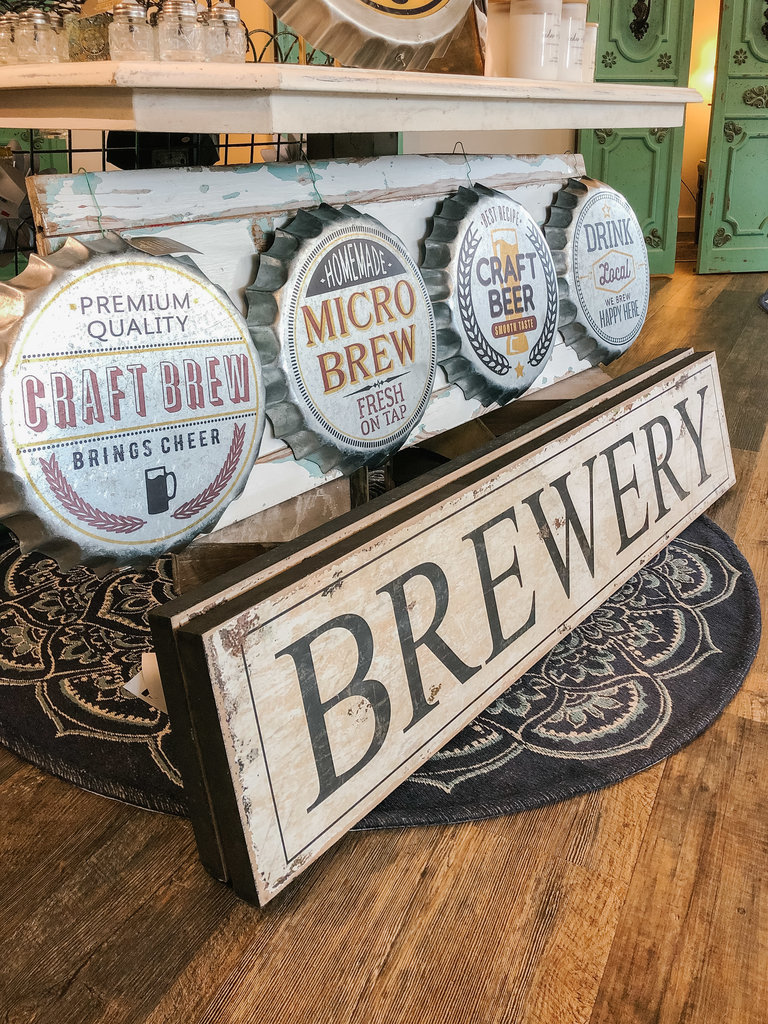 Wooden Brewery Wall Hanging