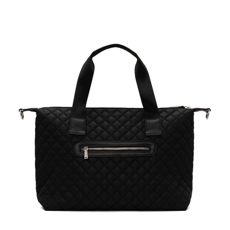 Co-Lab Billie Quilted Nylon Tote With Crossbody Strap