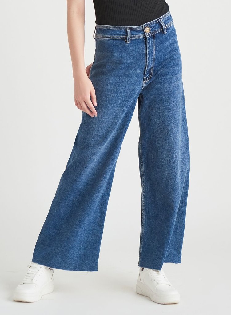 Dex High Waisted Culotte Jeans
