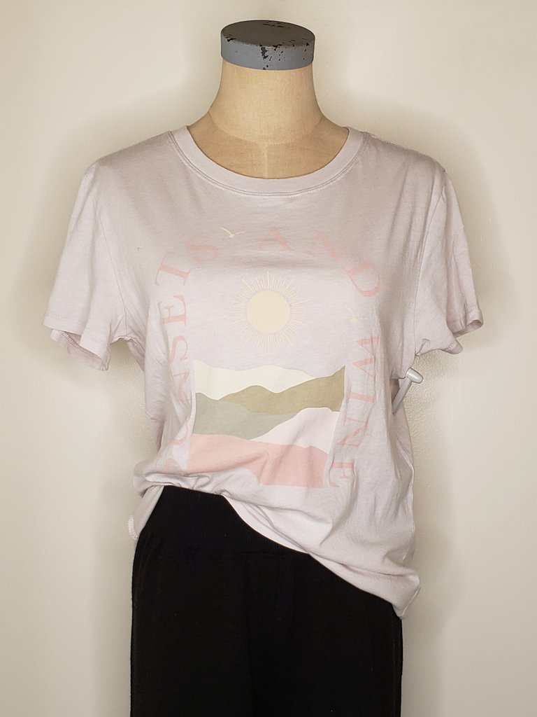 Z Supply Sunsets and Wine Graphic Tee