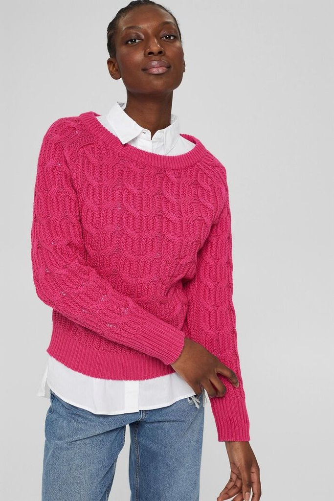 Esprit Cable Knit Crew Neck Sweater