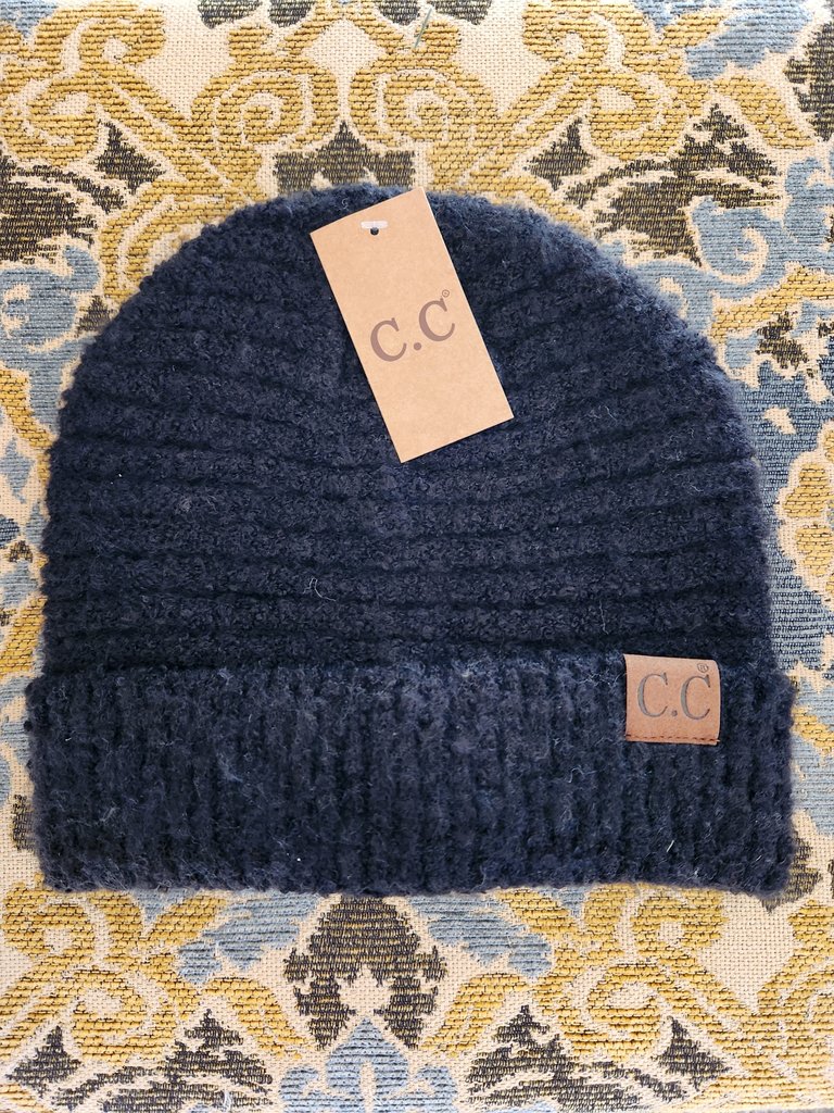 C.C Beanies Boucle Yarn Cuffed Beanie