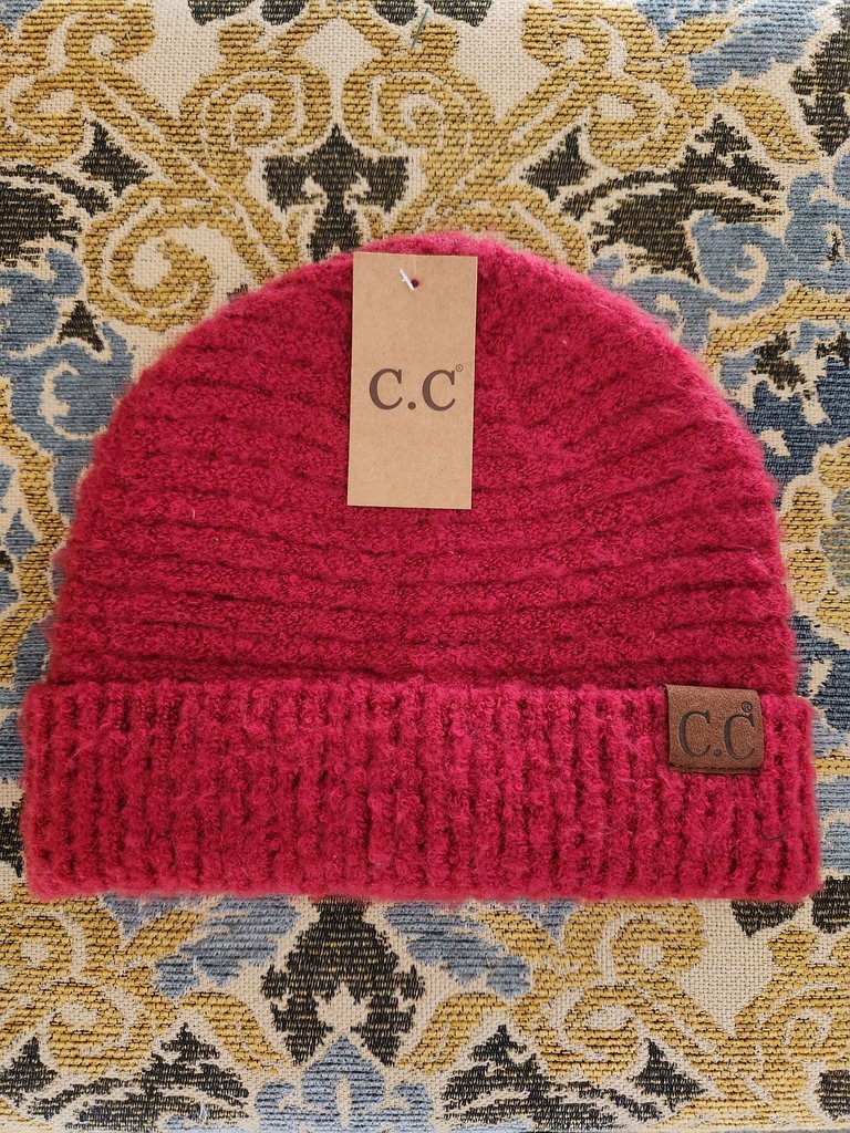 C.C Beanies Boucle Yarn Cuffed Beanie