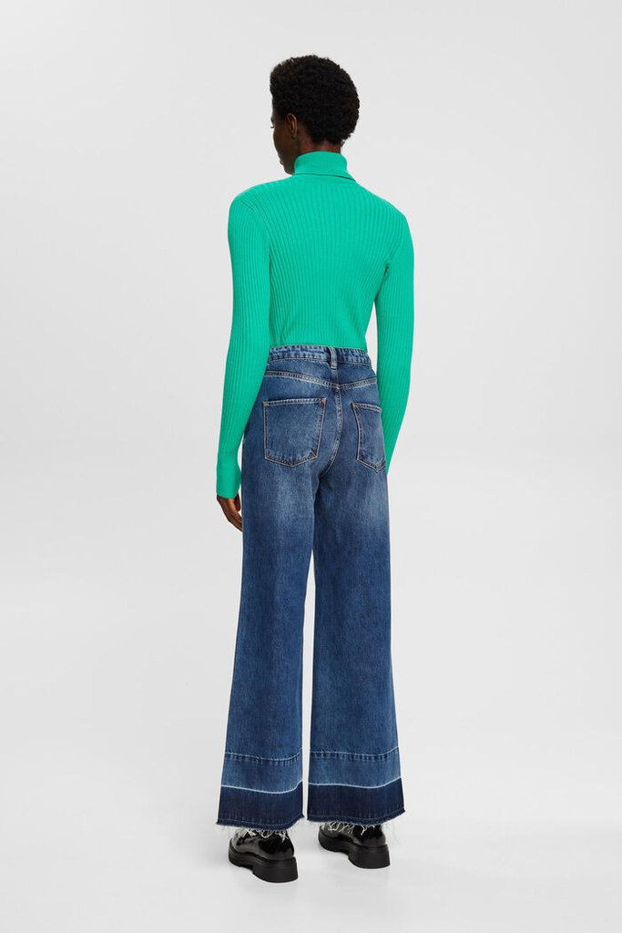 Esprit Wide Leg Raw Hem Jeans