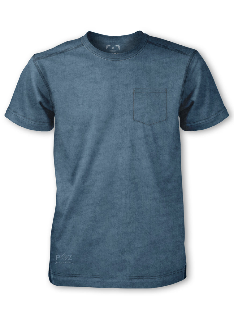 Point Zero Crewneck Front Pocket T-Shirt