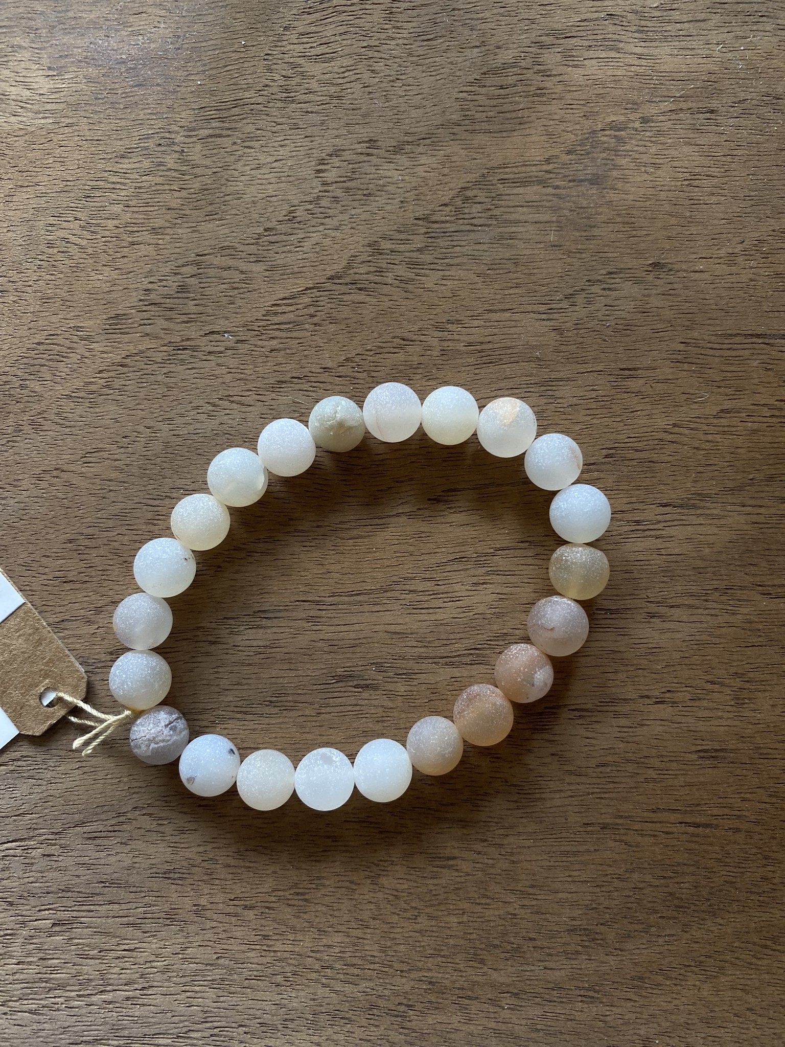 8mm Natural Stone Beads Prayer Bracelet,Dream Aquamarine