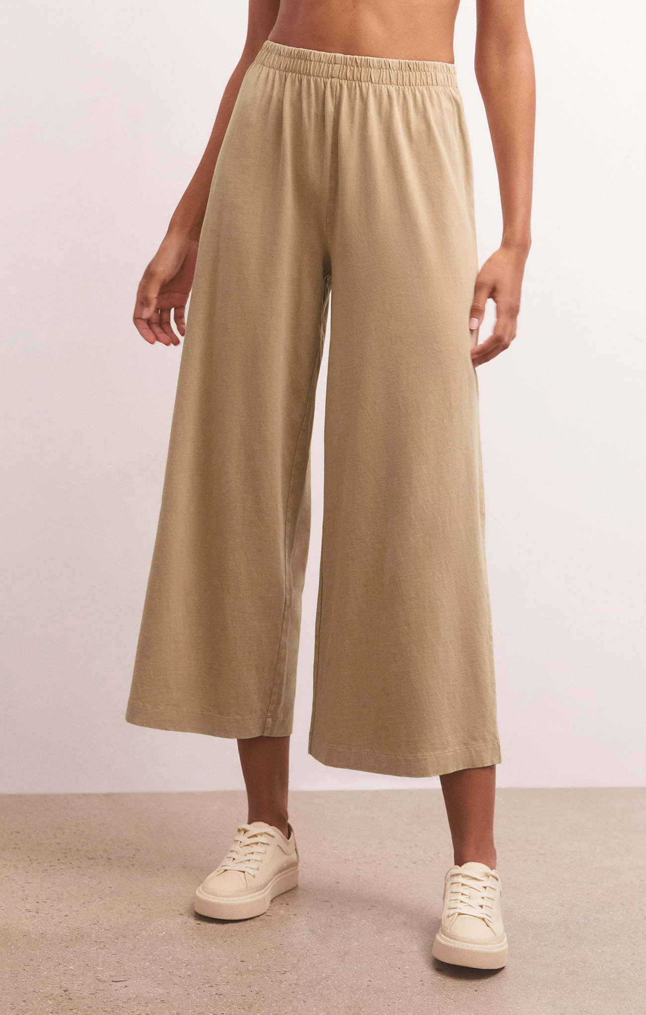 Cotton culotte pants, P12229