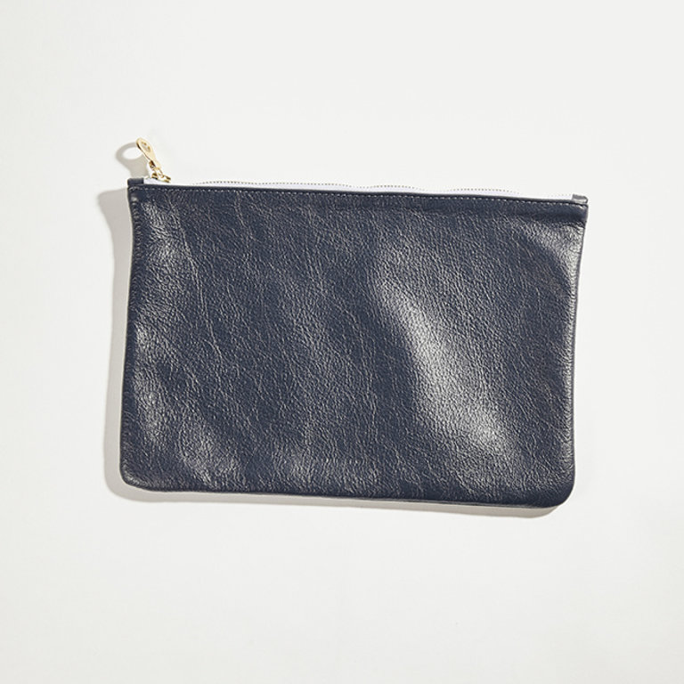 Emil Erwin Medium Zippered Leather Pouch