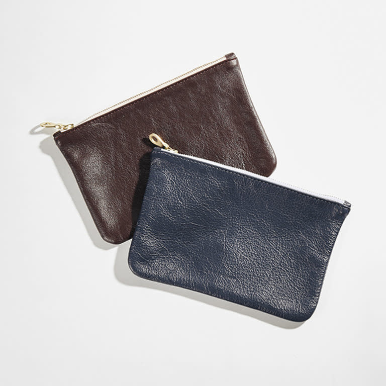 Emil Erwin Noelle Zippered Leather Pouch