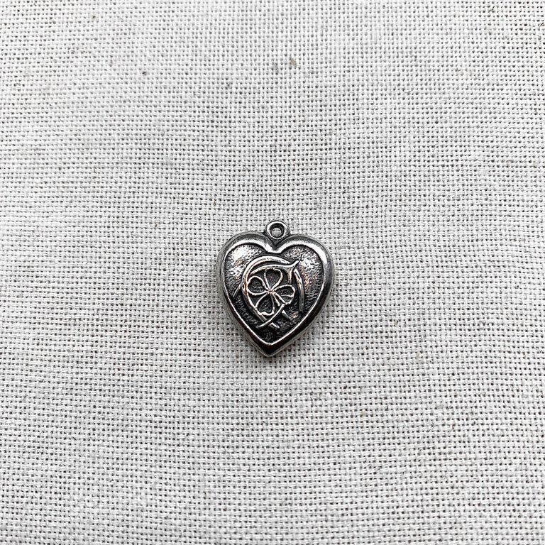 Vintage Vintage Sterling Heart Charm