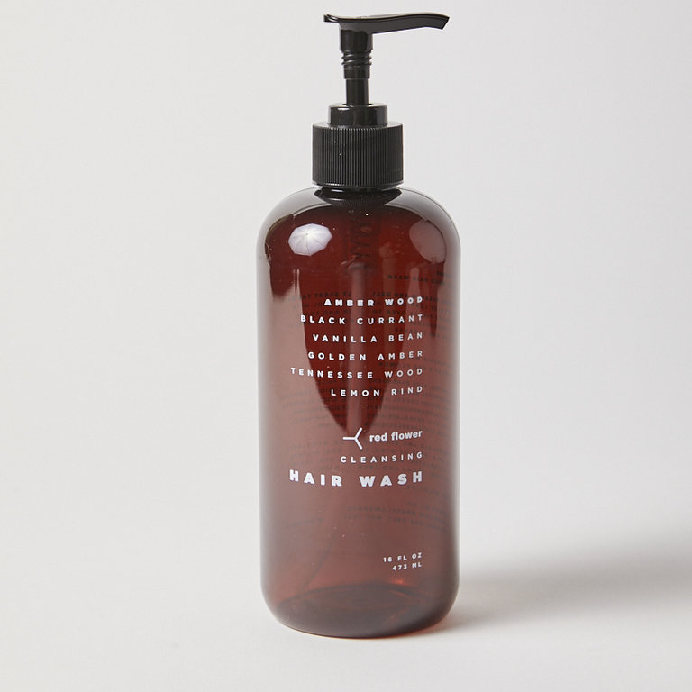 Red Flower Amber Wood Hair Wash