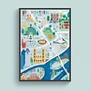 Elaillce Affiche - Carte de Montréal