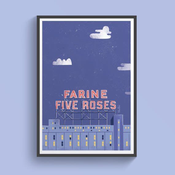 Elaillce Affiche - Farine Fiveroses