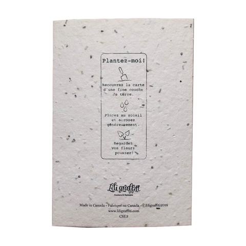 Carte de souhaits - Bouquet Merci (ensemencé)