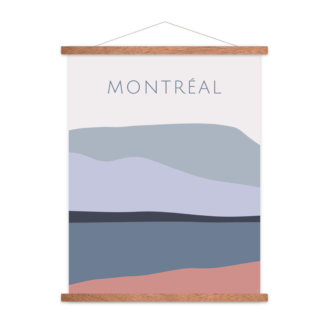Montreal Blue print 18x24