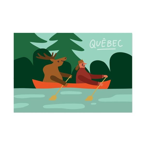 Postcard - Canoe QC