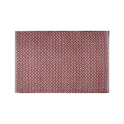 Avocado Decor Cotton rug - Red Bev (2'x3 '; 60x91cm)