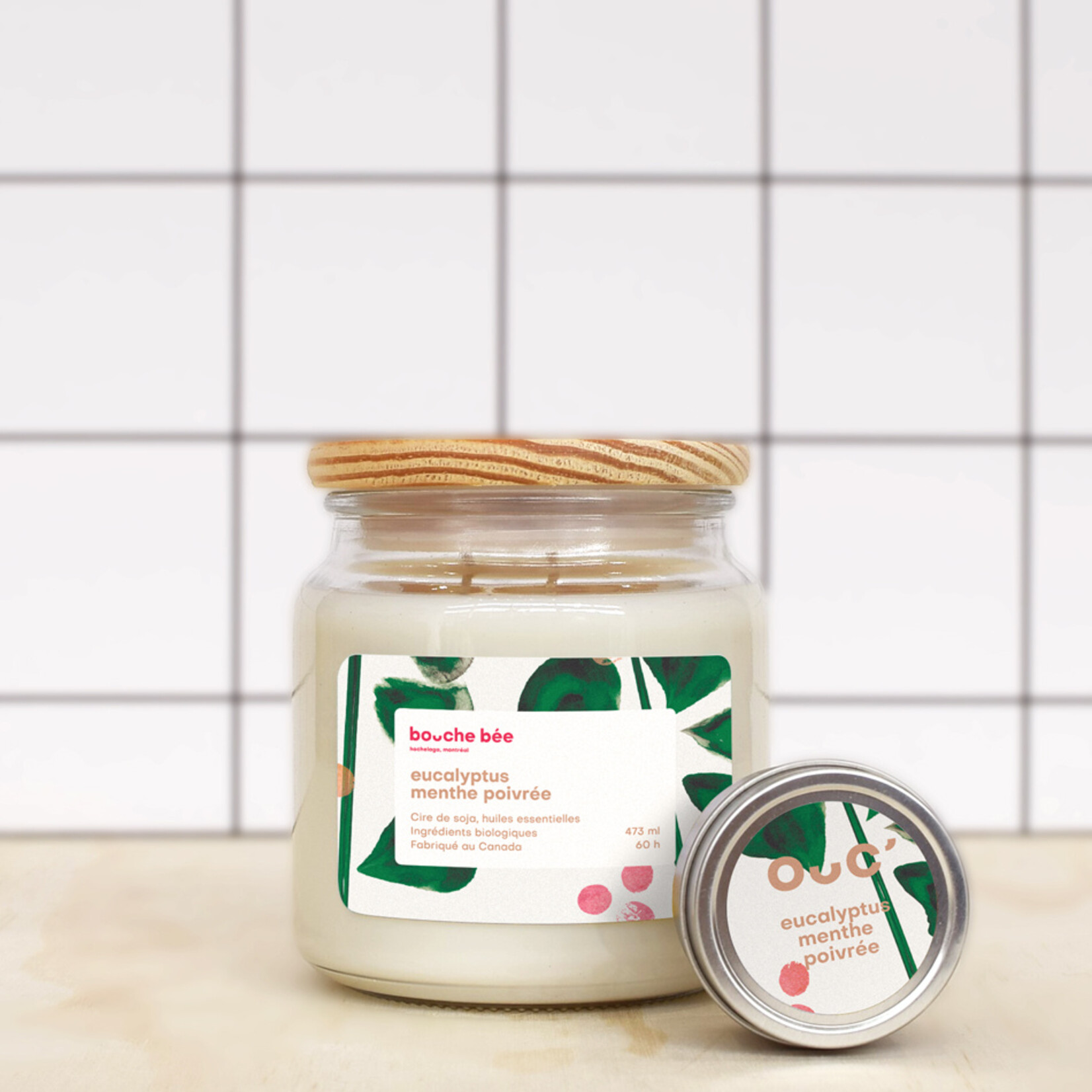 Bougie Eucalyptus menthe poivrée
