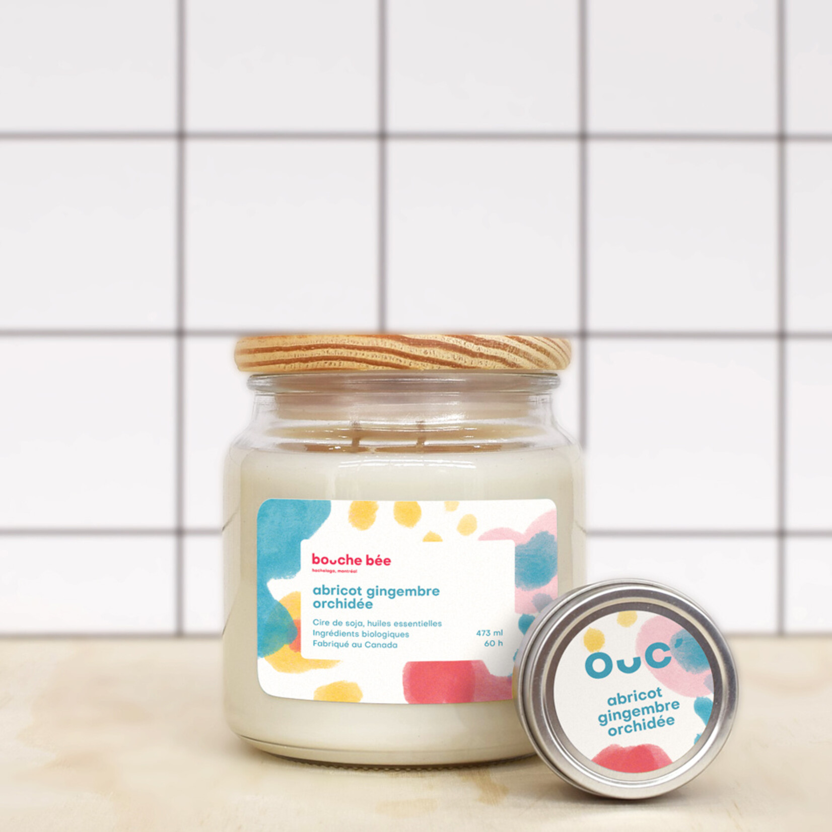 Apricot ginger orchid candle