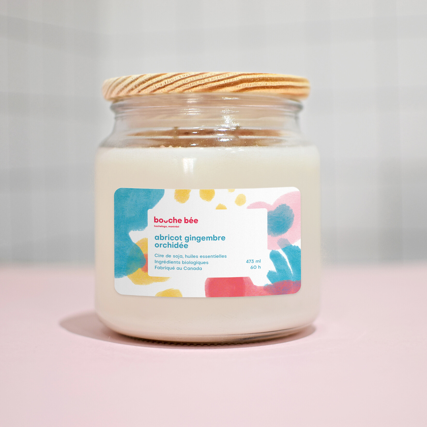 Apricot ginger orchid candle