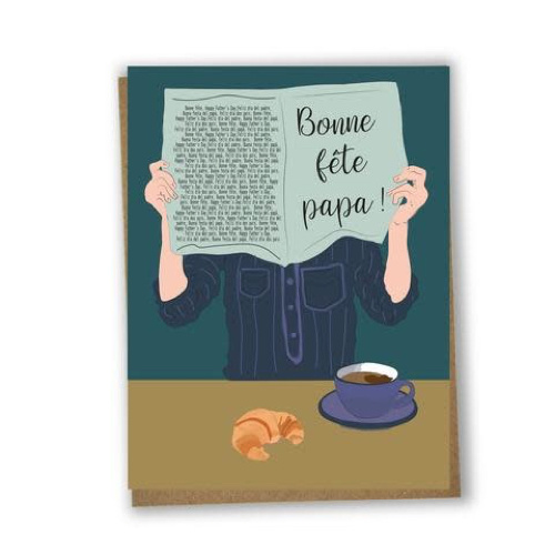 Greeting Card - Bonne fête papa (French)