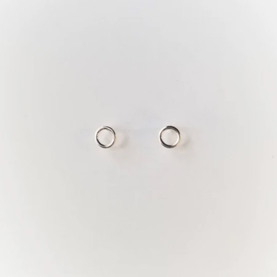 NinaNanas Circle Earrings - Silver