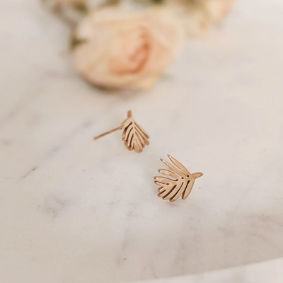 Earrings Palm Leaf