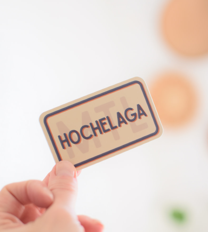 Sticker MTL Hochelaga Beige