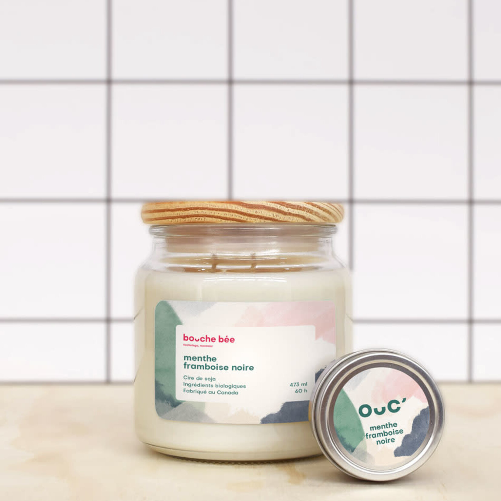 Mint - Black raspberry candle