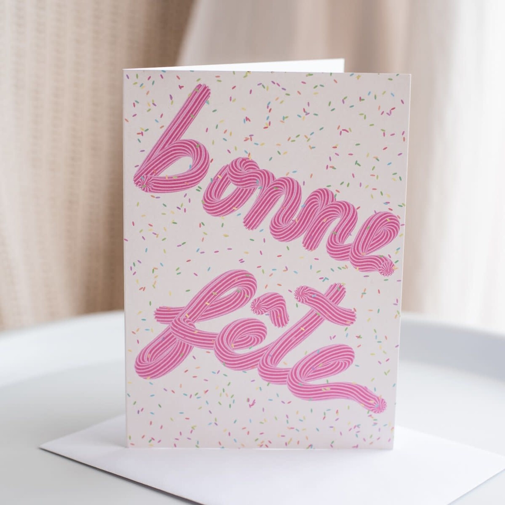 Greeting Card - Bonne fête (French)