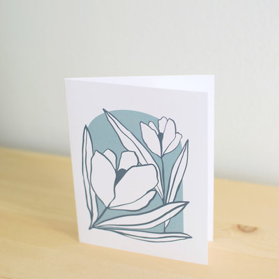 Les Paquetteries Card - Flowers duo