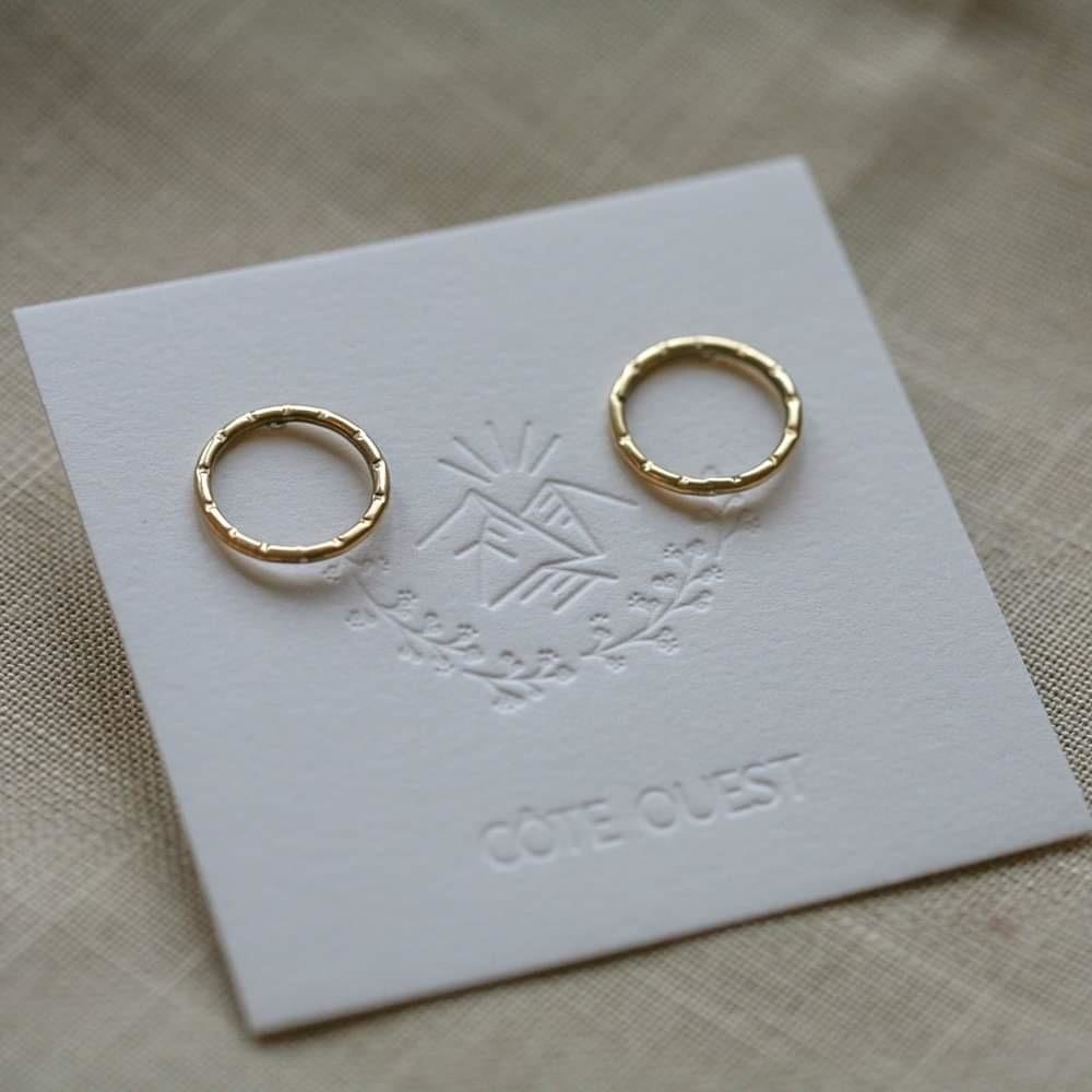 Circle earrings - Brass
