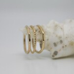 Bague Martelée or
