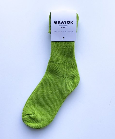 OKAYOK Socks Okay - Lime Green