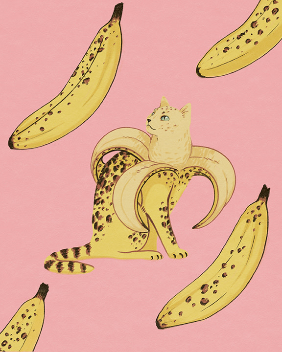Paulie Print - Bananacat