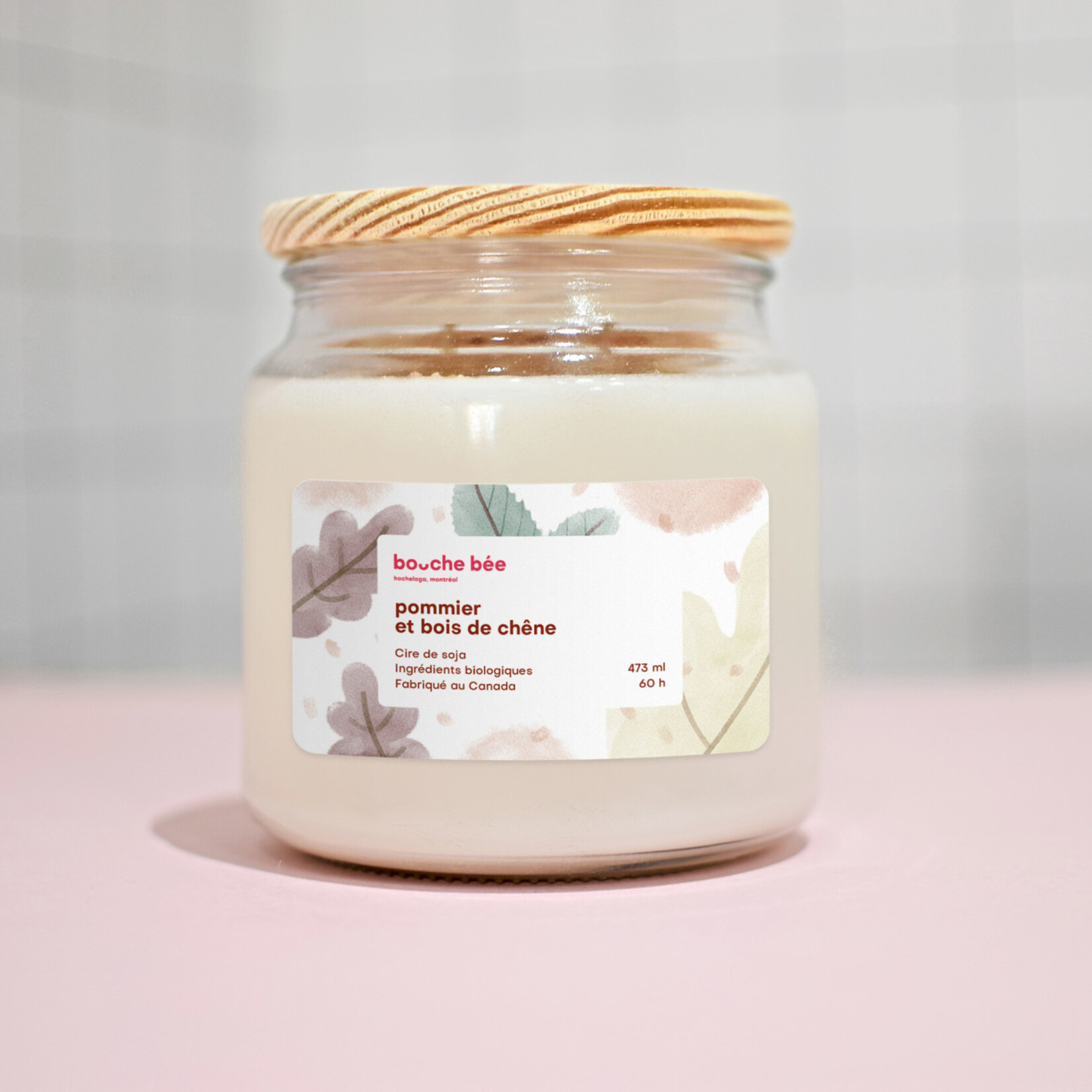Bougie Pommier - Bois de chêne