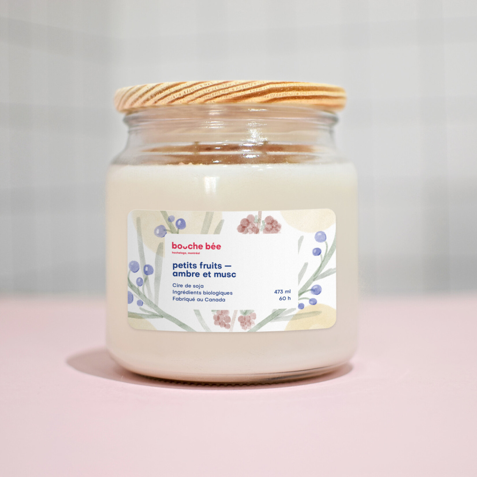 Bougie Petits fruits - Ambre - Musc