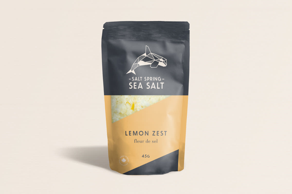 Sea Salt Spring Fleur de sel -  Lemon Zest