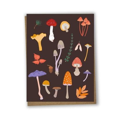 Lili Graffiti Card - Mushrooms