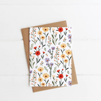 Joannie Houle Card- Flower Pattern