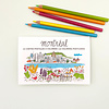 Coloring postcards set - Montreal