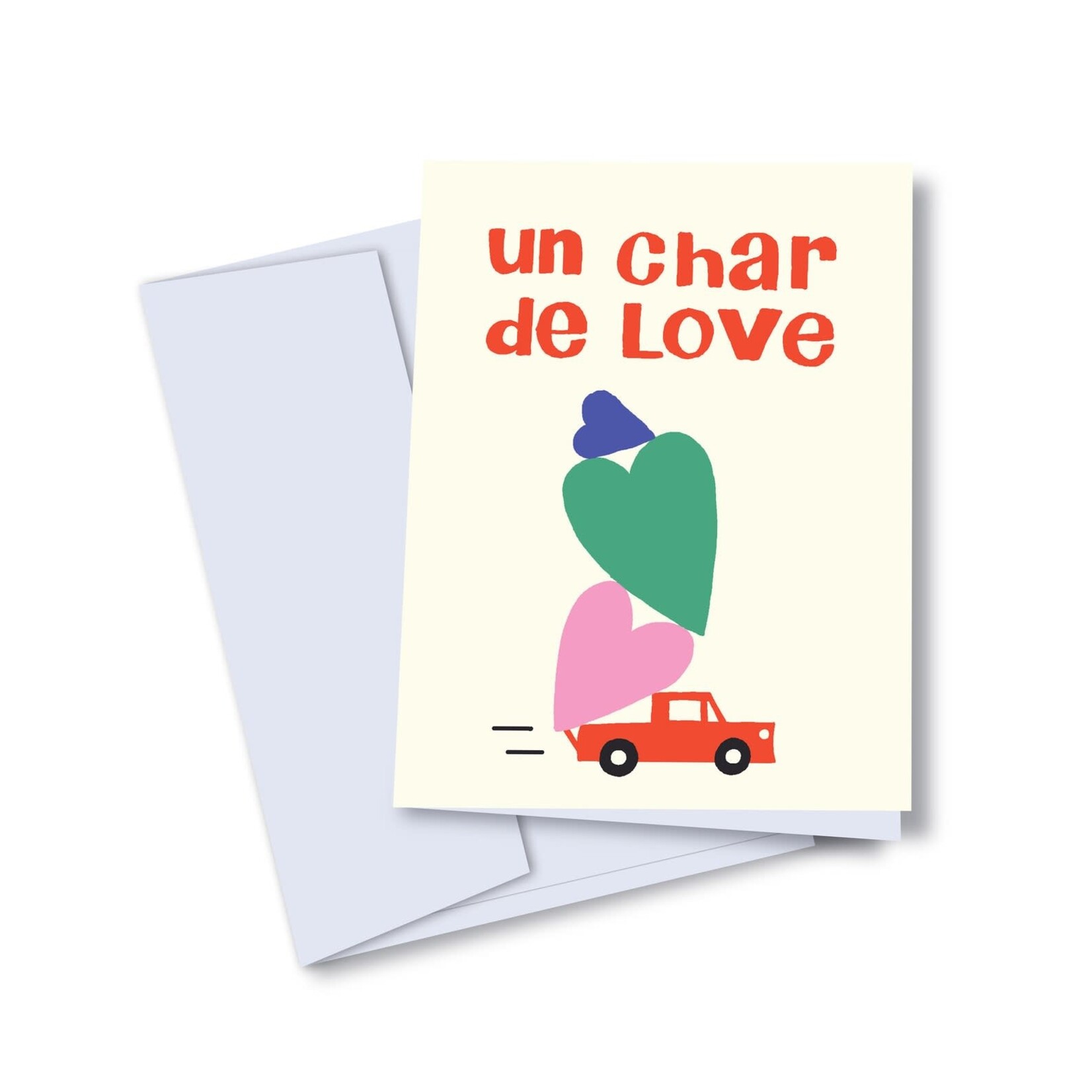 Carte de souhaits - Un char de love