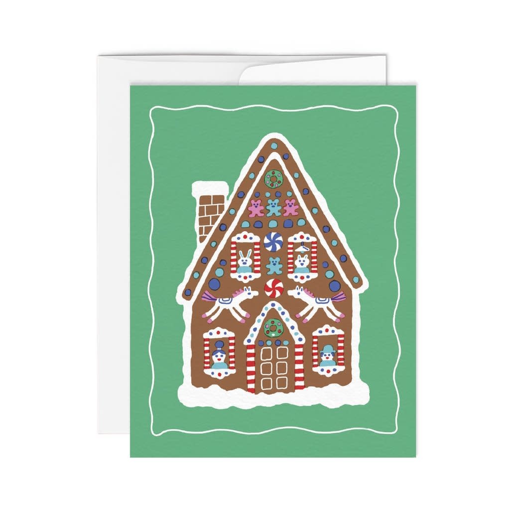 Paperole Greeting Card - Gingerbread House