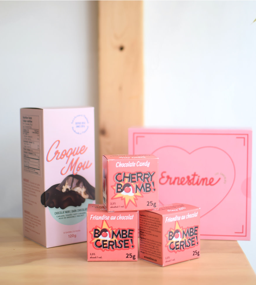 Ernestine Chocolat - Bombe Cerise