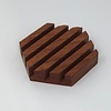 Leslie and Webb Studio Hexagon Wooden Soap Dishes