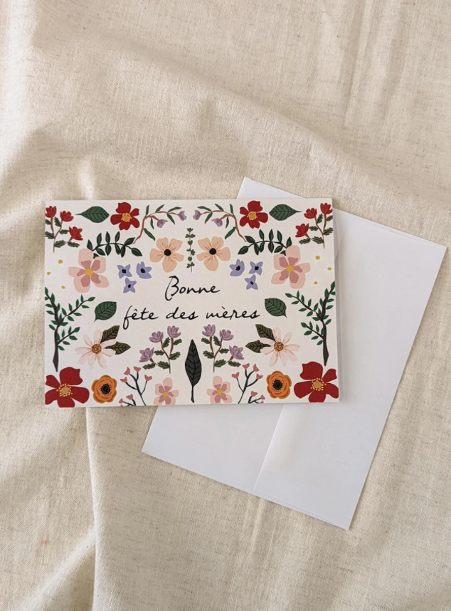 Greeting Card  - Floral Garden (French)