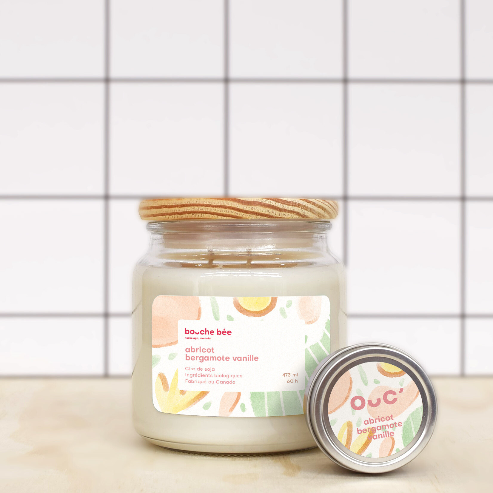 Apricot bergamot vanilla candle