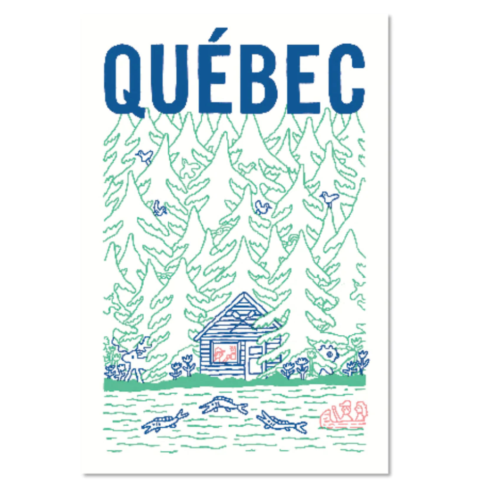 Postcard - Cabin in Quebec