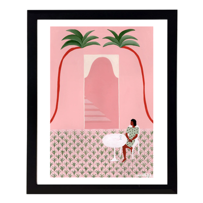 Paperole Poster - The inner pink courtyard
