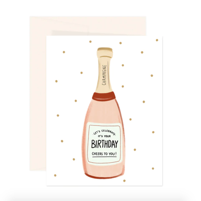 Card - Birthday Champagne